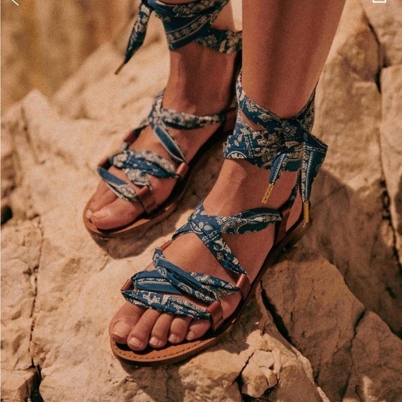 Sezane Kayla Low Sandals size 8 (2 laces included) - Picture 5 of 6